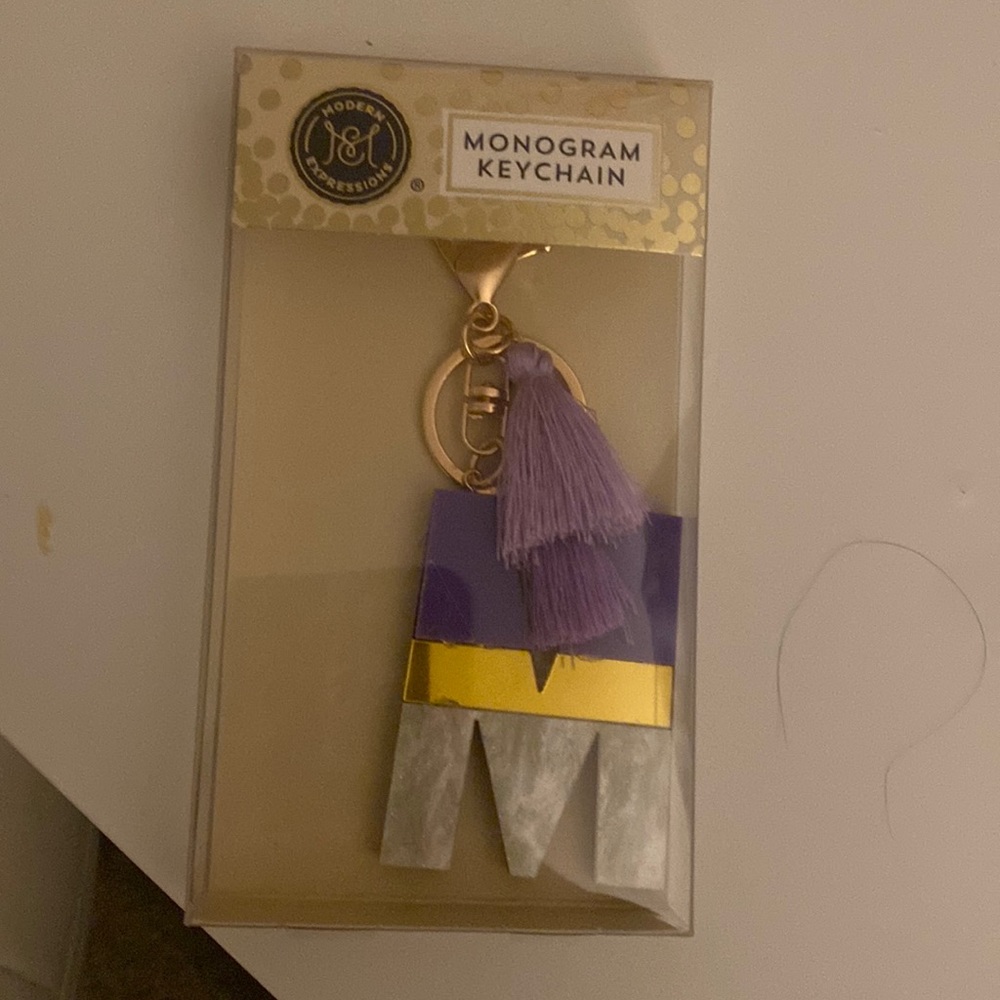 Initial letter keychain